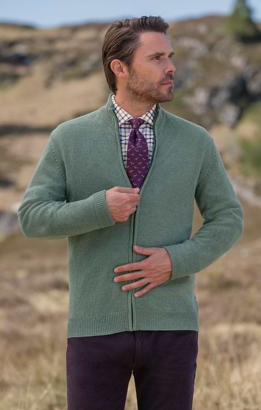 Men's Country Lambswool Zip Jacket
