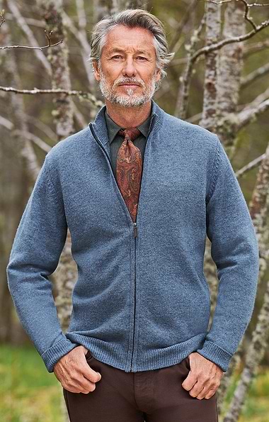 Men's Country Lambswool Zip Jacket