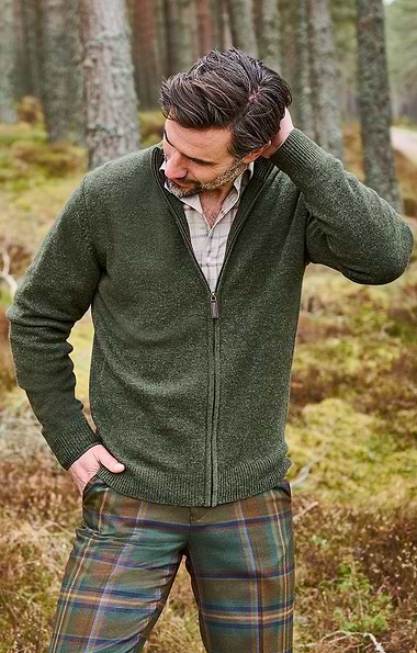 Men's Country Lambswool Zip Jacket
