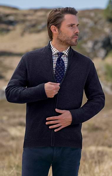 Men's Country Lambswool Zip Jacket
