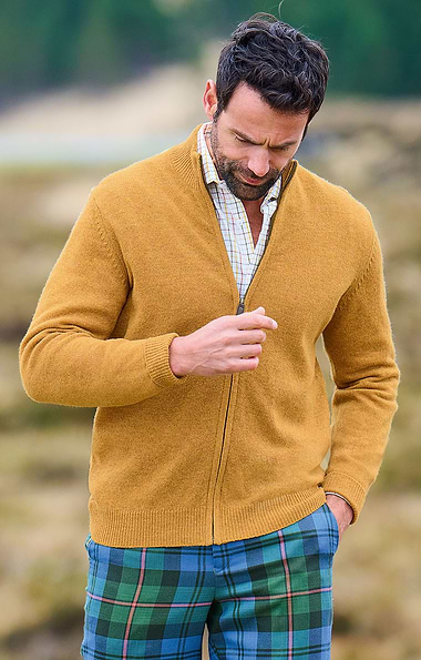 Men's Country Lambswool Zip Jacket