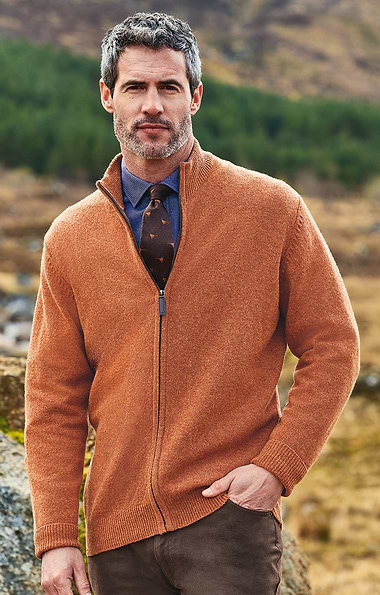 Men's Country Lambswool Zip Jacket