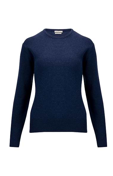 Ladies House of Bruar Lambswool Crew Neck Jumper