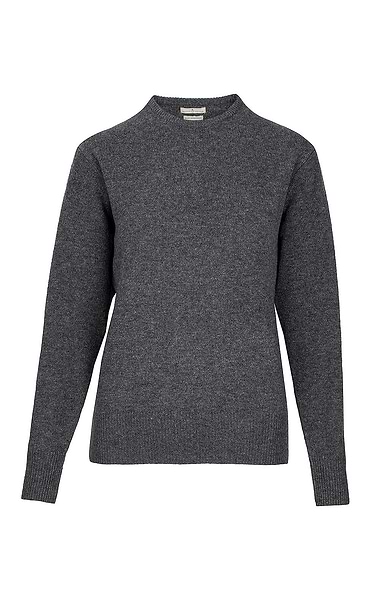 Ladies House of Bruar Lambswool Crew Neck Jumper