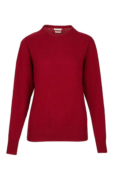 Ladies House of Bruar Lambswool Crew Neck Jumper