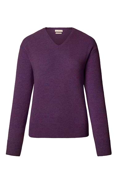 Ladies House of Bruar Lambswool V-Neck Sweater