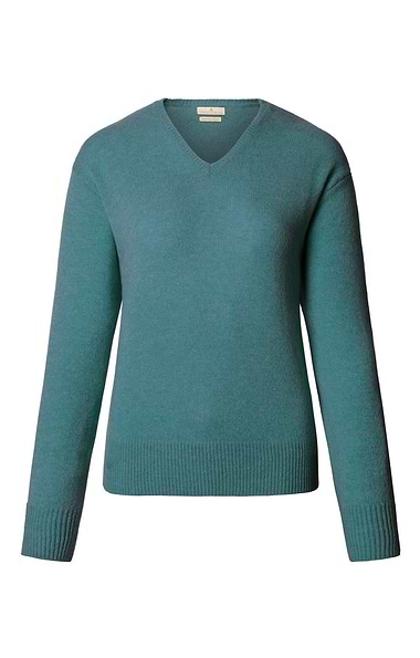 Ladies House of Bruar Lambswool V-Neck Sweater