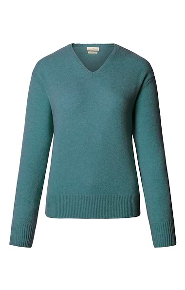 Ladies House of Bruar Lambswool V-Neck Sweater