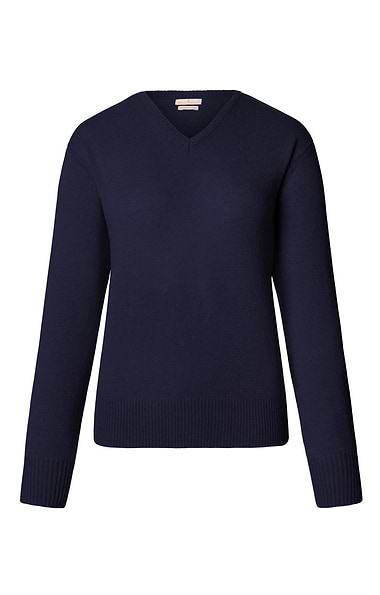 Ladies House of Bruar Lambswool V-Neck Sweater