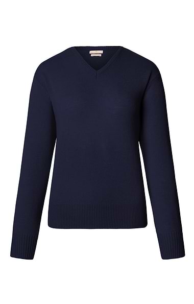 Ladies House of Bruar Lambswool V-Neck Sweater