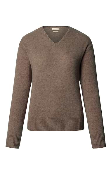 Ladies House of Bruar Lambswool V-Neck Sweater
