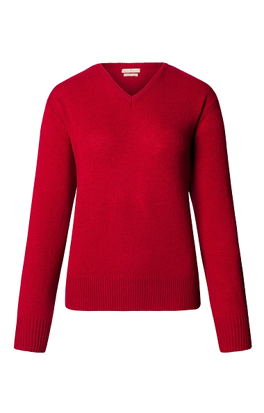 Ladies House of Bruar Lambswool V-Neck Sweater
