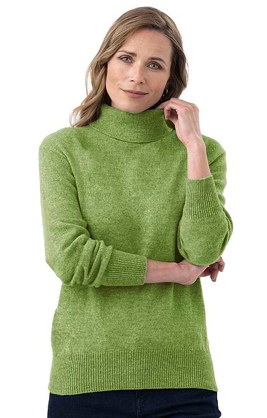 Ladies House of Bruar Lambswool Roll Neck