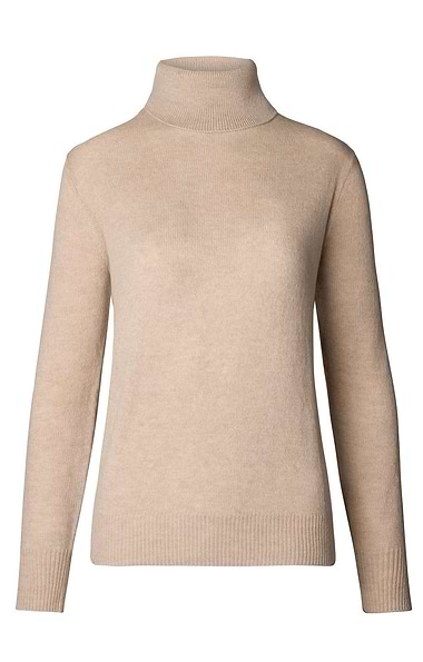 Ladies House of Bruar Lambswool Roll Neck