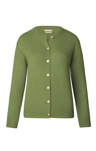 Ladies House of Bruar Lambswool Crew Neck Cardigan