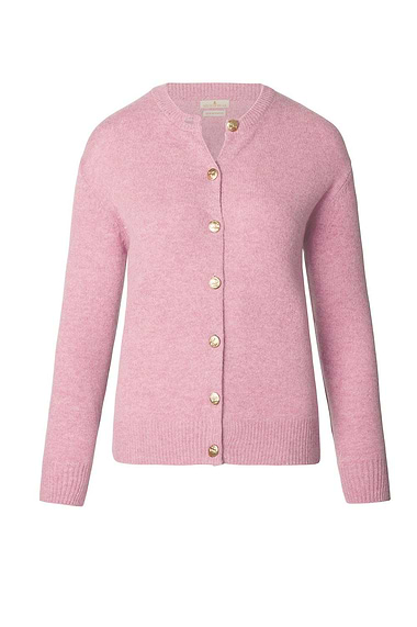 Ladies House of Bruar Lambswool Crew Neck Cardigan