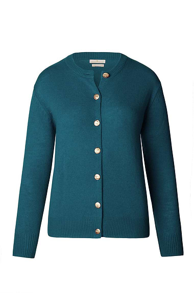 Ladies House of Bruar Lambswool Crew Neck Cardigan