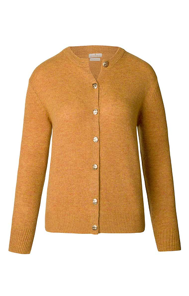 Ladies House of Bruar Lambswool Crew Neck Cardigan
