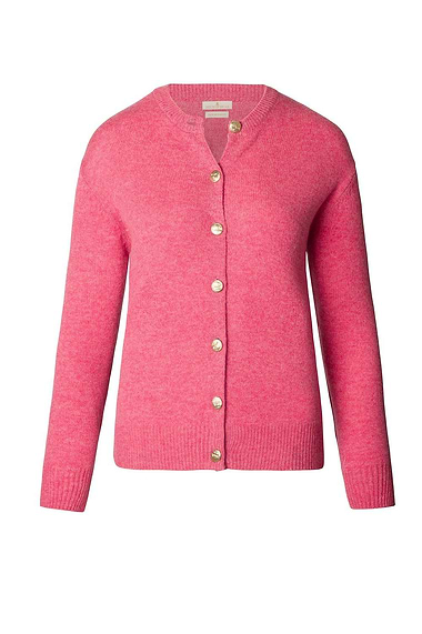 Ladies House of Bruar Lambswool Crew Neck Cardigan