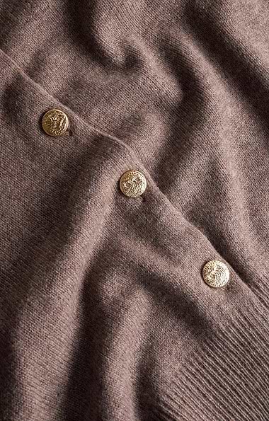 Ladies House of Bruar Lambswool Crew Neck Cardigan