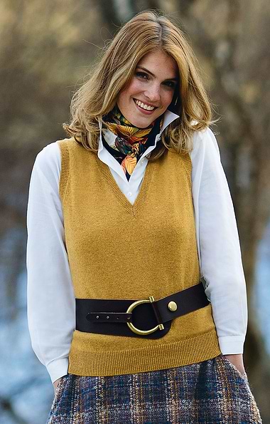 Ladies Country Lambswool Slipover