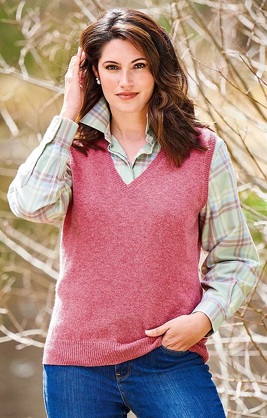 Ladies Country Lambswool Slipover