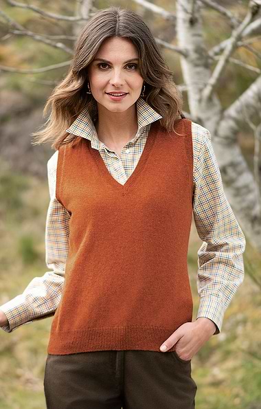 Ladies Country Lambswool Slipover