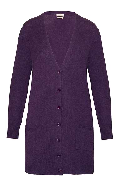 Ladies Country Lambswool Boyfriend Cardigan