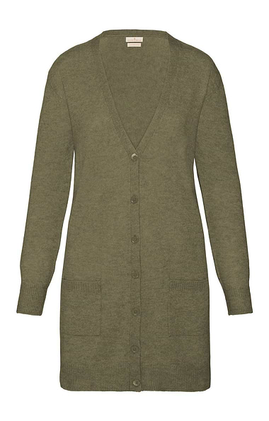 Ladies Country Lambswool Boyfriend Cardigan