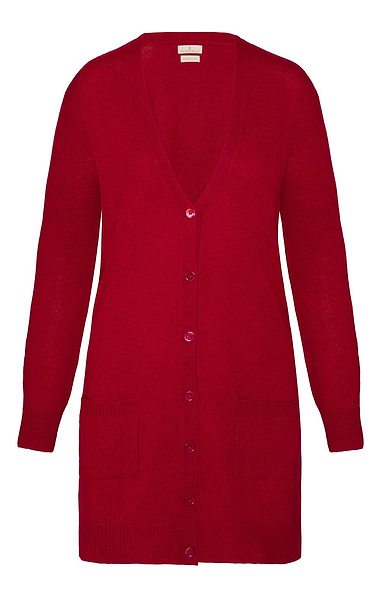 Ladies Country Lambswool Boyfriend Cardigan