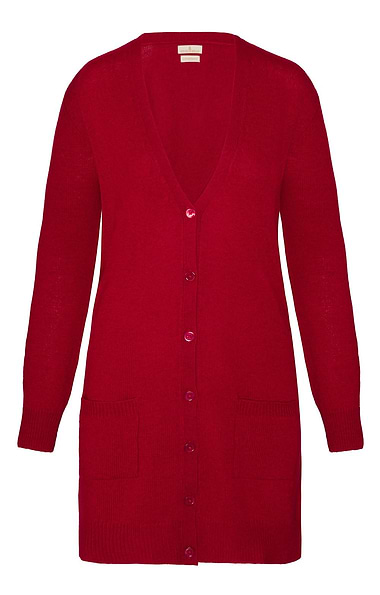 Ladies Country Lambswool Boyfriend Cardigan