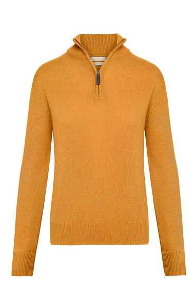 Ladies Lambswool T-Zip Sweater