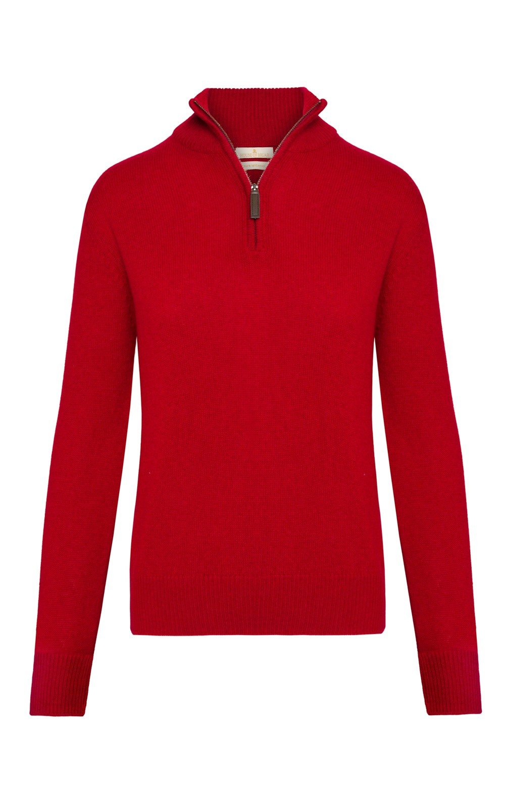 Ladies Lambswool T-Zip Sweater