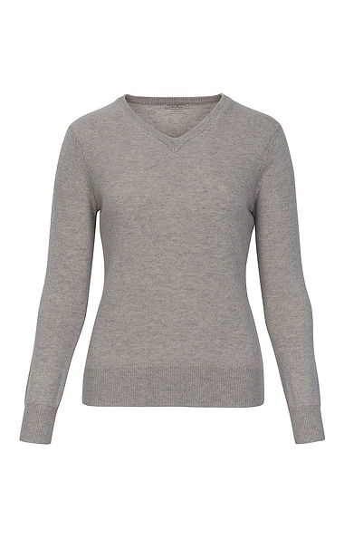 Ladies Merino V-Neck Jumper