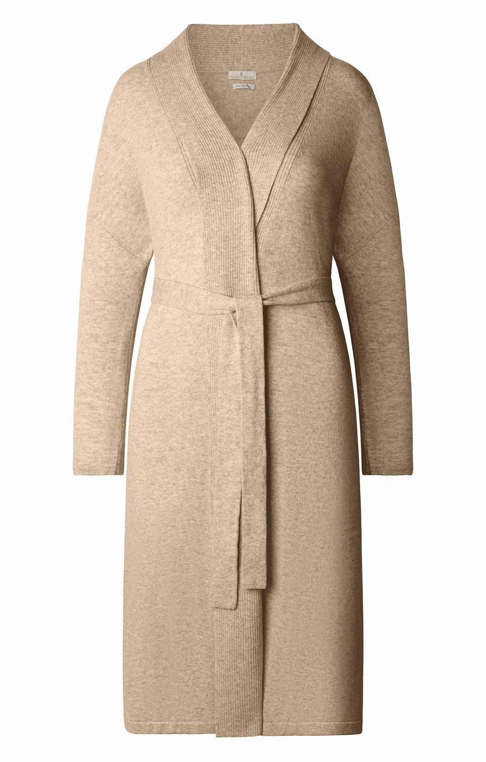 Ladies Pure Cashmere Dressing Gown, Natural - House of Bruar Ladies Pure Cashmere Dressing Gown, Natural - House of Bruar