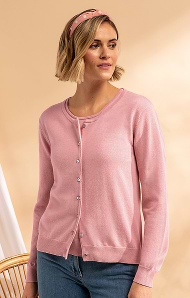 Ladies Knitted Cotton Cardigan