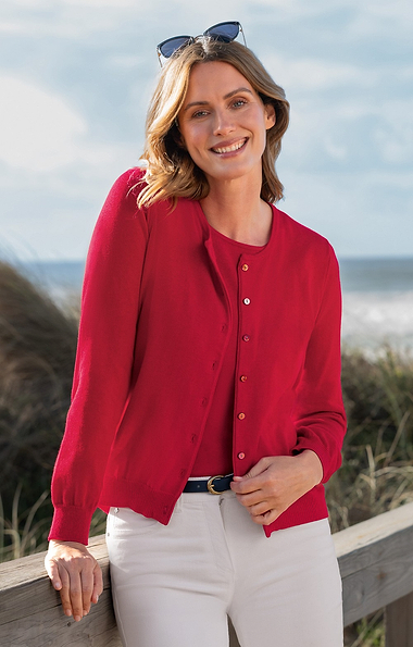 Ladies Knitted Cotton Cardigan