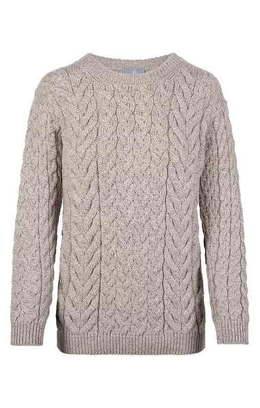Men's Merino Cable Crew Sweater