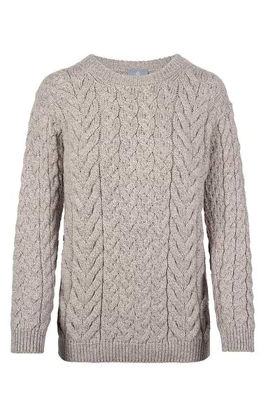 Men's Merino Cable Crew Sweater