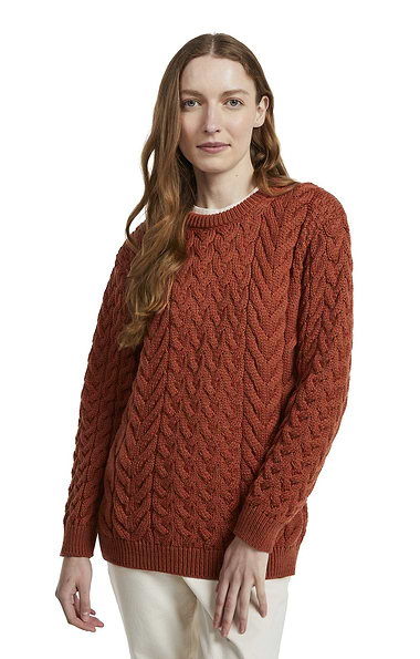 Men's Merino Cable Crew Sweater
