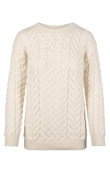 Men's Merino Cable Crew Sweater