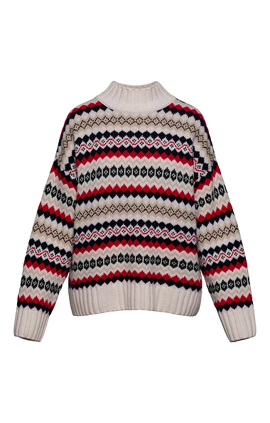 Ladies Barbour Woodhouse Funnel Neck jumper
