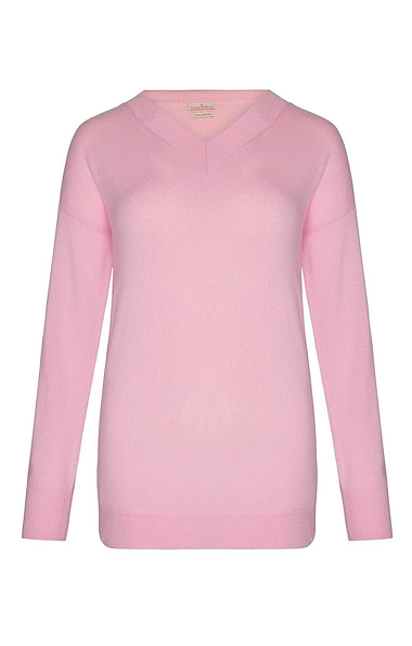 Ladies Cashmere V Neck Tunic