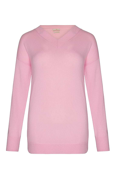 Ladies Cashmere V Neck Tunic