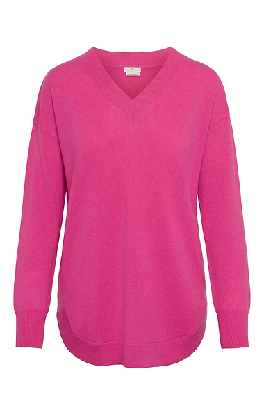 Ladies Cashmere V Neck Tunic
