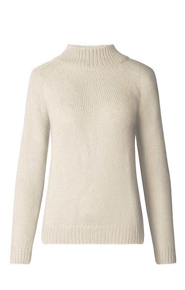 Ladies Mohair Funnel Sweater