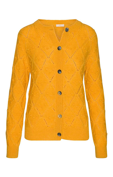 Ladies Mohair & Wool Pointelle Cardigan