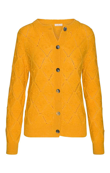 Ladies Mohair & Wool Pointelle Cardigan