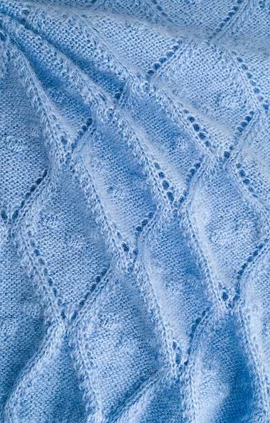 Girl's Mohair Pointelle Cardigan