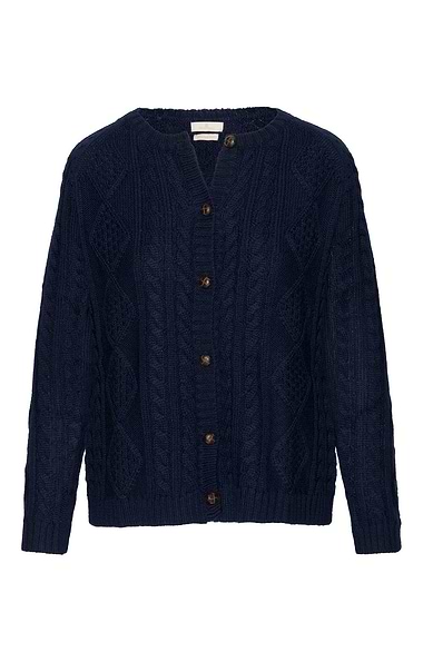 Ladies Pure New Wool Aran Cardigan